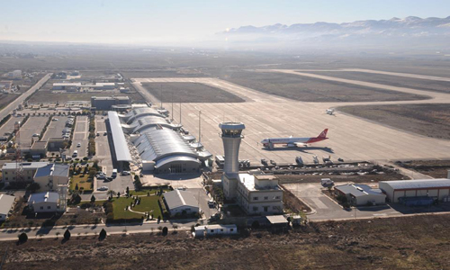 مطار السليمانية يوقف رحلاته 
