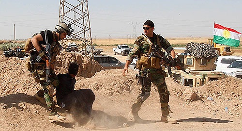 البيشمركة تحرر جميع الرهائن من داعش جنوب غربي كركوك
