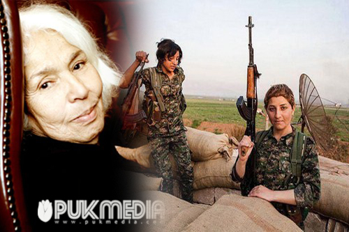 السعداوي تشيد بدور المرأة الكوردية في كوباني 