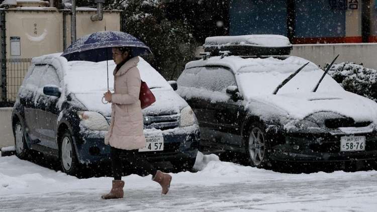 الثلوج تقتل 15 شخصا في اليابان