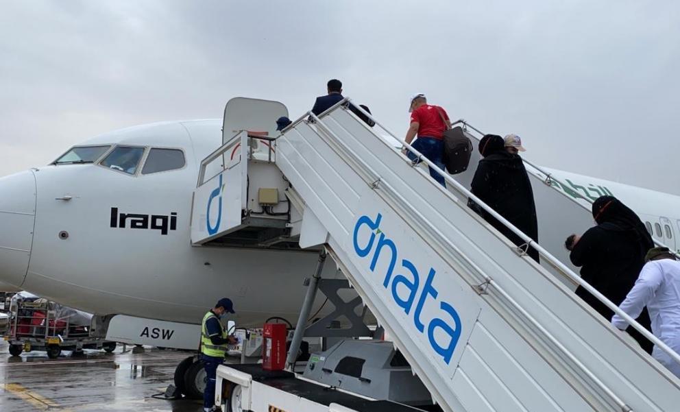 تسيير رحلة استثنائية لاجلاء 168 عراقيا من دبي