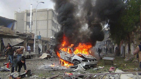 استشهاد وإصابة 7 مدنيين بانفجار مفخخة شرقي بغداد