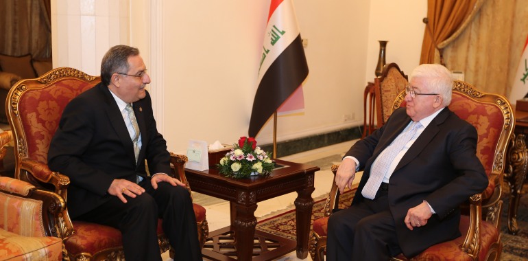 الرئيس معصوم يؤكد ضرورة تعزيز العلاقات بين العراق وفنلندا