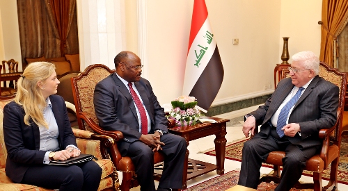 الرئيس معصوم يؤكد اهمية دور الامم المتحدة في العراق