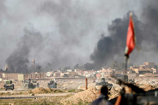 قصف عراقي غربي الموصل
