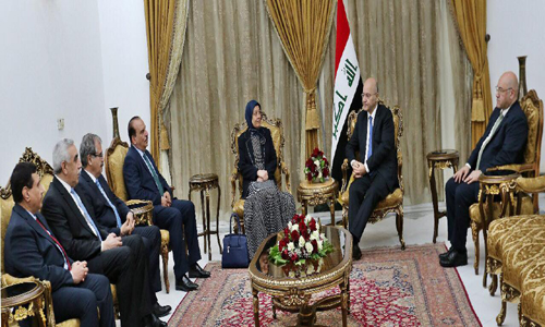 رئيس الجمهورية يؤكد ضرورة عكس صورة العراق المشرقة