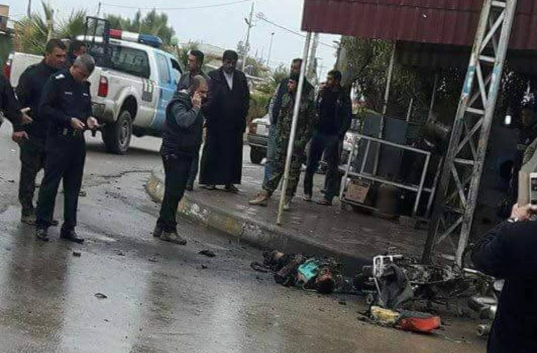 تفجير ارهابي يستهدف سوقا بداقوق