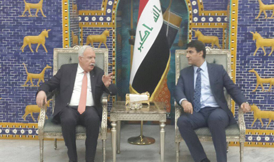 وزير الخارجية الفلسطيني رياض المالكي في بغداد