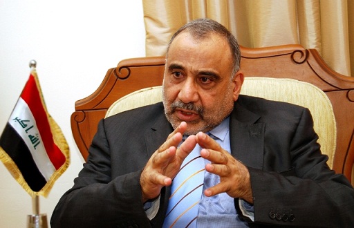 عادل عبالمهدي: القضايا العالقة مع اقليم كوردستان تحل بالتوافق