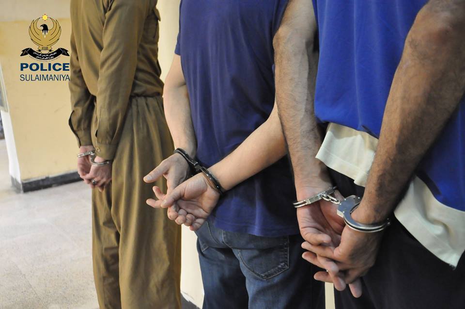اعتقال 12 شخصاً بتهمة السرقة في السليمانية         