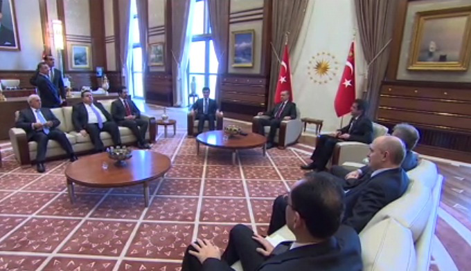 وفد إقليم كوردستان يؤكد لأردوغان أهمية حل القضية الكوردية في تركيا