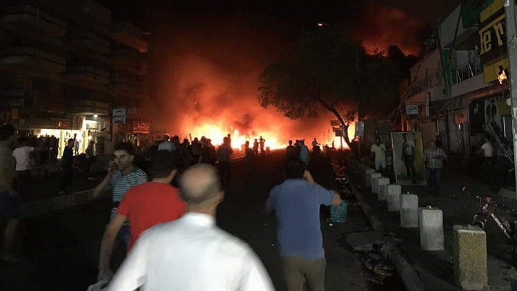 انفجار في الكرداة ببغداد وداعش يتبنى 