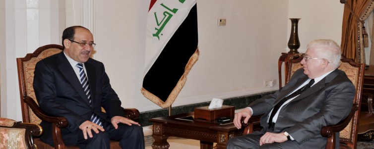 الرئيس معصوم يلتقي نائبه نوري المالكي
