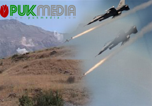 مقاتلات تركية تقصف مجددا اقليم كوردستان