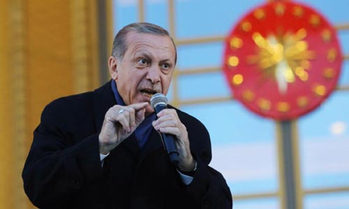 اردوغان: لا يحق لأحد التدخل في شؤون تركيا
