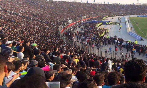 الغاء مباراة الكلاسيكو واحداث شغب في بغداد