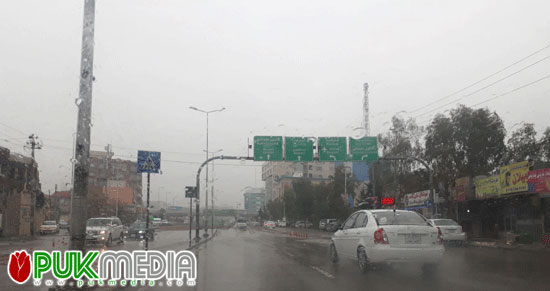 ارتفاع كبير بنسبة الامطار في محافظة السليمانية