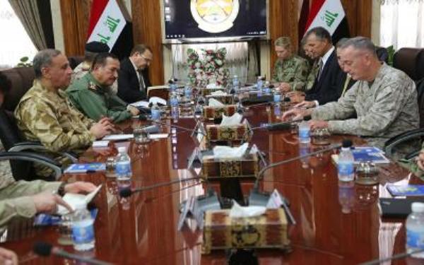 العبيدي يبحث تحرير الموصل مع رئيس أركان الجيوش الأمريكية
