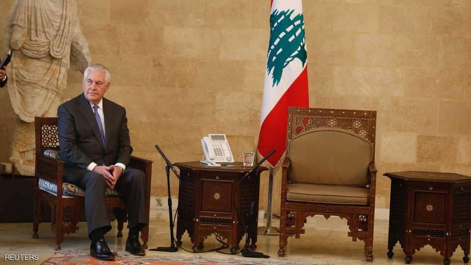لبنان يحرج وزير الخارجية الامريكي