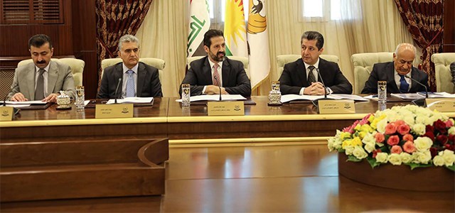 مجلس وزراء اقليم كوردستان يناقش تنفيذ البرنامج الحكومي