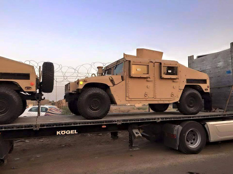 الدفاع: إرسال 800 سيارة همر وأسلحة حديثة الى الأنبار