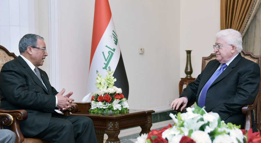 الرئيس معصوم: العراقيون مصممون على دحر داعش