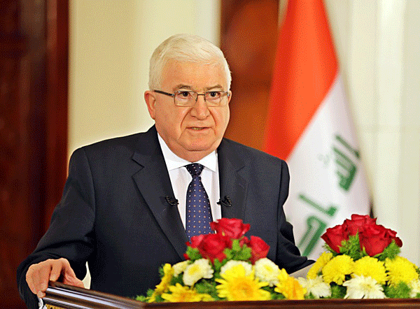 رئيس الجمهورية يهنئ العراقيين بتحرير شنكال ويشيد بالبيشمركة