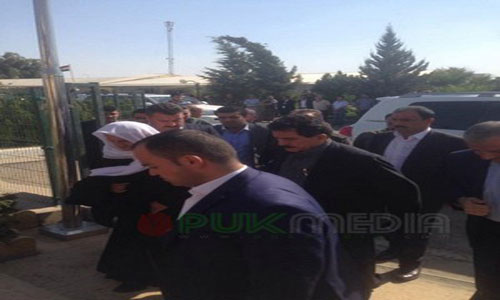 وصول جثمان الشهيد العميد الركن سفين عبدالمجيد الى مطار اربيل
