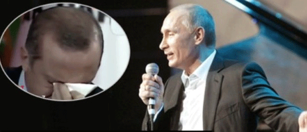 بالفيديو.. اردوغان يبكي على انغام بوتين