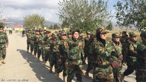 متطوعات يلتحقن بالبشمركة لمحاربة داعش