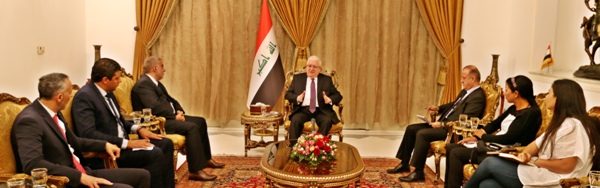 معصوم يؤكد أهمية العلاقات التاريخية بين العراق وتونس
