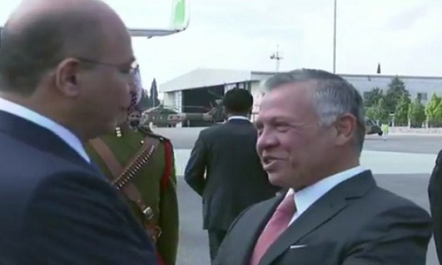 الرئيس برهم صالح يصل الأردن