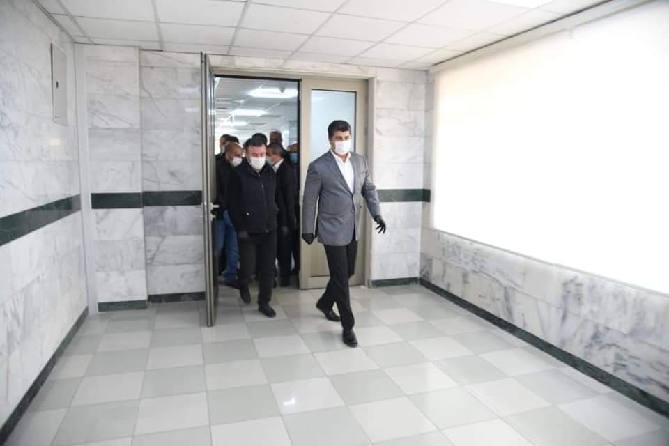 لاهور شيخ جنكي يزور المستشفى الخاصة بعلاج مصابي كورونا في السليمانية 