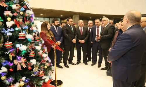 افتتاح شجرة الميلاد بمبنى مجلس النواب