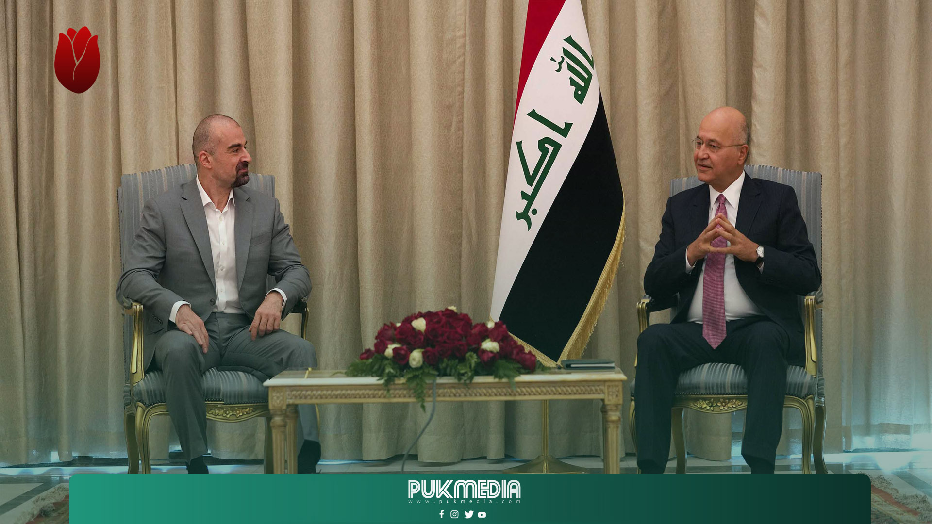 الرئيس المشترك للاتحاد الوطني مع رئيس الجمهورية في بغداد