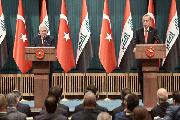 الرئيس معصوم: العراق يسعى إلى تعزيز تعاونه المتين مع تركيا