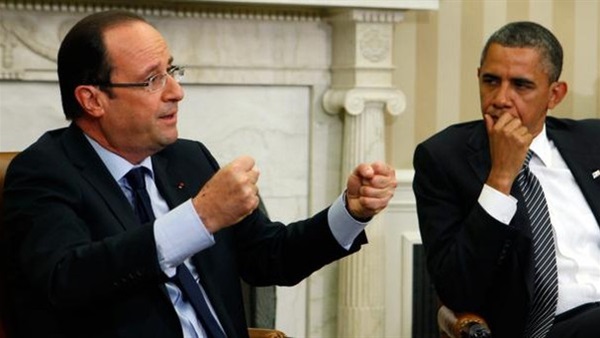 اولاند: باريس وواشنطن ستكثفان الغارات في العراق وسوريا