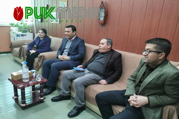 وفد ممثلية الادارة الذاتية لغرب كوردستان يزور PUKmedia