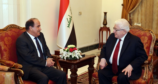 الرئيس معصوم يؤكد أهمية توطيد العلاقات بين العراق وايطاليا