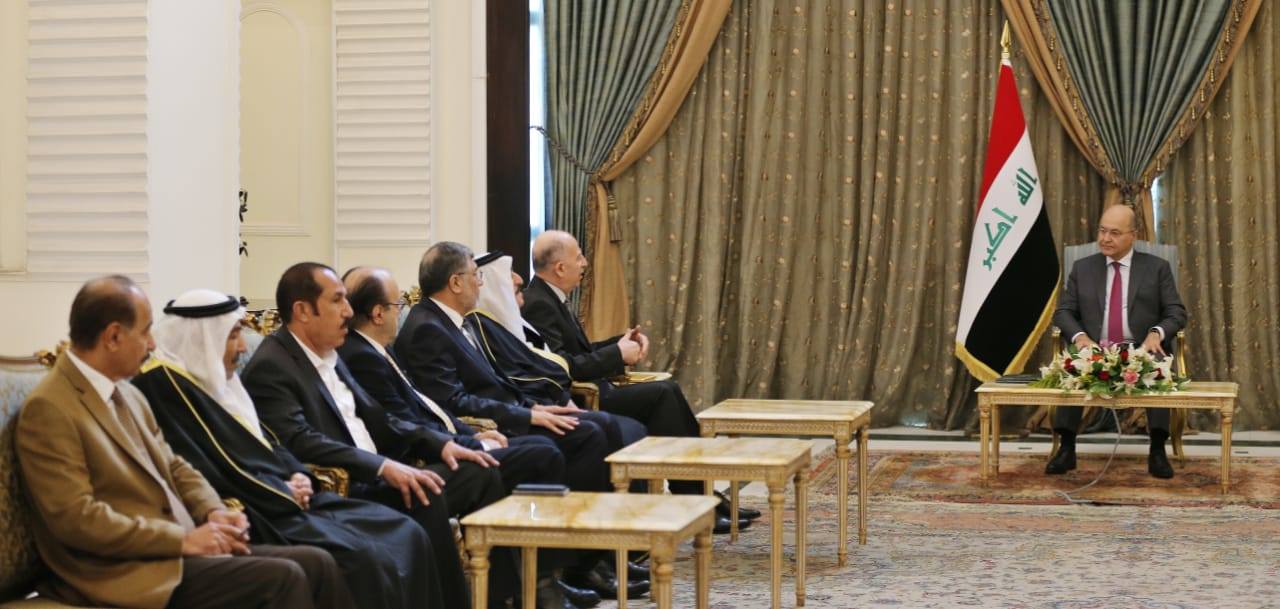 رئيس الجمهورية يشيد بتضحيات أهالي الموصل 