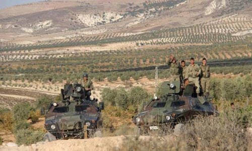 الجيش التركي يحرق 4 هكتارات من الاراضي في عفرين