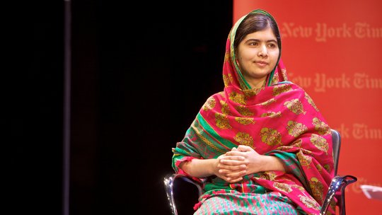 ملالا يوسف زاي الشابة الفائزة بجائزة نوبل للسلام