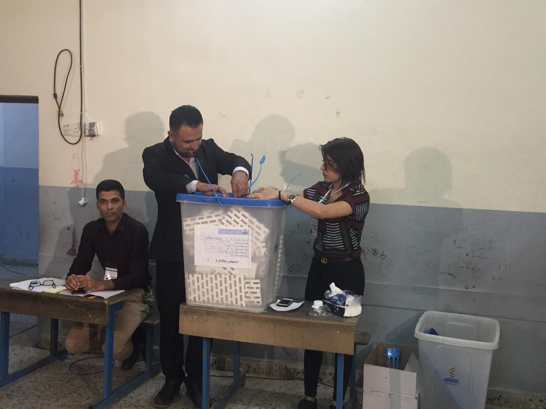 نسبة المشاركة في التصويت الخاص بمدن اقليم كوردستان
