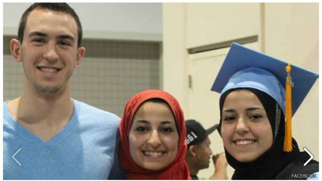 قتل ثلاثة طلاب مسلمين في أمريكا 
