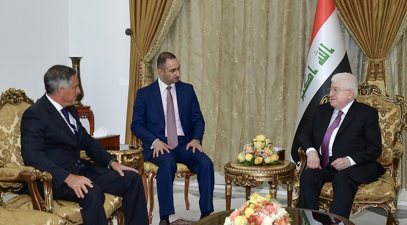 رئيس الجمهورية يشيد بموقف الاتحاد الأوروبي في مساندة العراق