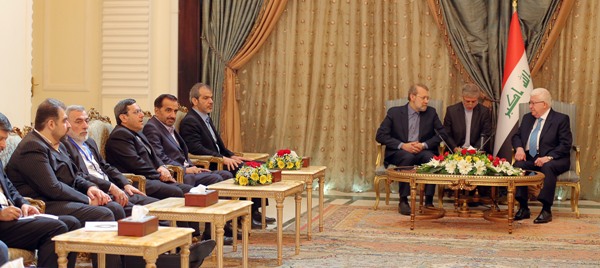 لاريجاني يثمن دور الرئيس معصوم في توحيد صفوف العراقيين