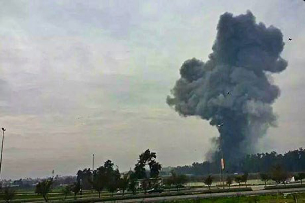 قصف داعش في الموصل من قبل طيران التحالف