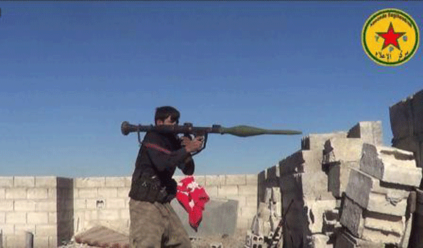 الوحدات تدمر آلية عسكرية لداعش في حلب
