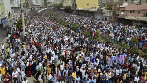 مظاهرات عارمة في جزيرة بوطان تنديداً للمجازر التركية