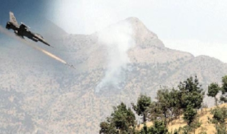 الطائرات التركية تقصف مرة اخرى مناطق في جبل قنديل